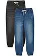 Instapbroek van puur katoen regular fit (set van 2), bonprix