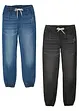 Instapbroek van puur katoen regular fit (set van 2), bonprix
