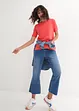 Shirt met boothals, halflange mouw, bonprix