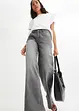 Wide leg jeans mid waist, stretch, bonprix