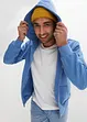 Sweater met capuchon en ritssluiting, bonprix
