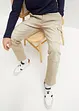 Regular fit cargo stretch jeans, straight, bonprix