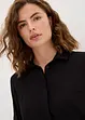 Lange blouse met splitten van soepel vallende viscose, bonprix