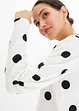 Longsleeve van gestructureerde crêpe, bonprix