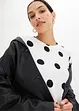 Longsleeve van gestructureerde crêpe, bonprix