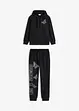 Meisjes joggingpak met capuchon (2-dlg. set), bonprix