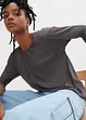 Oversized shirt in een viscosemix, bonprix