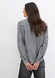 Oversized geruite blouse met pofmouwen, bonprix