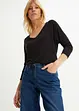 Oversized shirt van soepelvallend viscose, bonprix