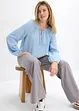 Mousseline blouse van katoen, bonprix
