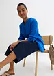 Lange mousseline blouse van katoen, bonprix