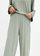 Pyjama met broek in gebreide look, bonprix