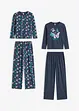 Pyjama met biologisch katoen (4-dlg. set), bonprix