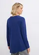 Longshirt met asymmetrische snit en glitter, bonprix