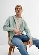 Sweater met capuchon en ritssluiting, bonprix