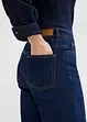 Wide leg jeans mid waist, cropped, bonprix