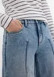 Wide leg jeans mid waist, cropped, bonprix