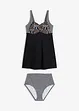 Lange tankini met gerecycled polyamide (2-dlg. set), bonprix