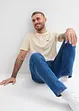 Henley shirt van biologisch katoen (set van 3), bonprix