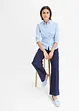 Gestreepte blouse met ceintuur, bonprix