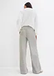 Gestreepte jersey broek met koord, bonprix