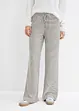 Gestreepte jersey broek met koord, bonprix