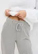 Gestreepte jersey broek met koord, bonprix