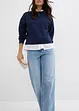 Wide leg jeans, high waist, full length, bonprix