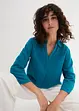 Blouse met linnen en 3/4 mouwen, bonprix