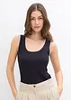 Ribtop met zacht viscose, bonprix