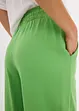 Wijde jersey broek van interlock, bonprix