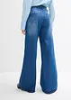 High waist jeans wide leg, bonprix