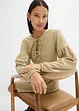 Crêpe shirtjurk, bonprix