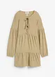 Crêpe shirtjurk, bonprix