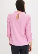 Shirt met gerimpelde 3/4 mouwen, bonprix