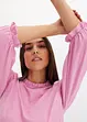 Shirt met gerimpelde 3/4 mouwen, bonprix