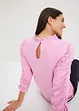 Shirt met gerimpelde 3/4 mouwen, bonprix