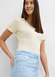 Wide leg jeans, mid waist, comfortabele band, bonprix