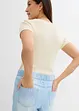 Wide leg jeans, mid waist, comfortabele band, bonprix