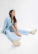 Wide leg jeans, mid waist, comfortabele band, bonprix