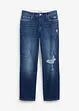 Straight jeans, mid waist, cropped, bonprix