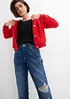 Straight jeans, mid waist, cropped, bonprix