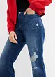 Straight jeans, mid waist, cropped, bonprix