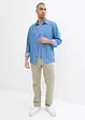 Regular fit stretch chino met riem, straight, bonprix