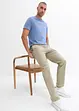 Regular fit stretch chino met riem, straight, bonprix
