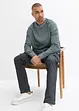 Cargo broek van stretch, washed look, straight, bonprix