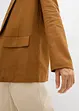 Wijde blazer in een mix van linnen en viscose, bonprix