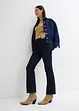Stretch jeans mid waist, bootcut, bonprix