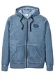 Sweatvest met capuchon in washed out look, bonprix