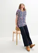 Jersey shirt in een linnen-viscosemix, bonprix